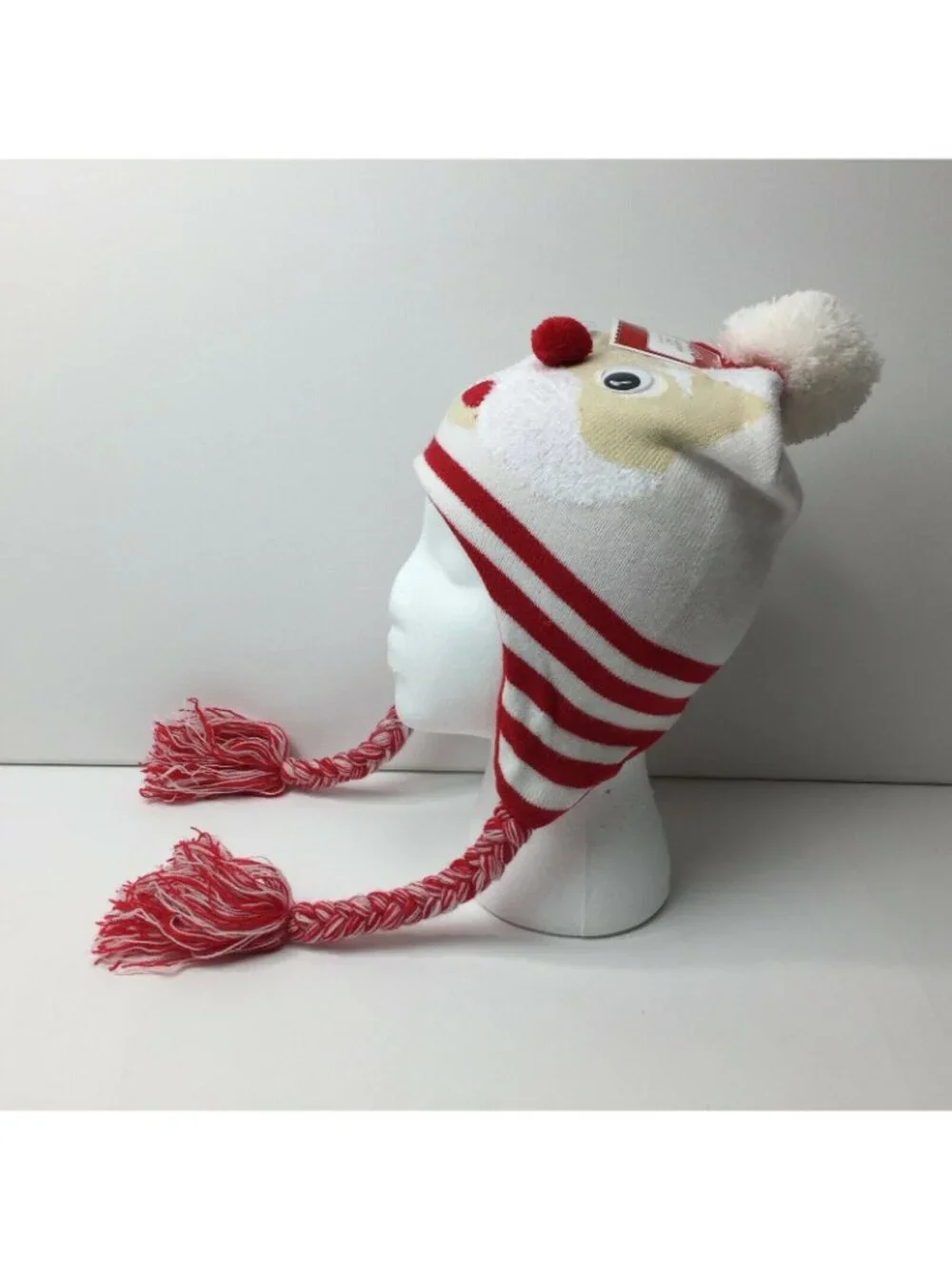 Holiday Time Unisex Children's Santa Laplander Hat Googly Eyes Christmas Festive